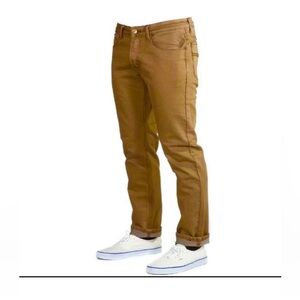 Earnest Sewn Fulton Straight Mens 34 Jeans Tan Pants